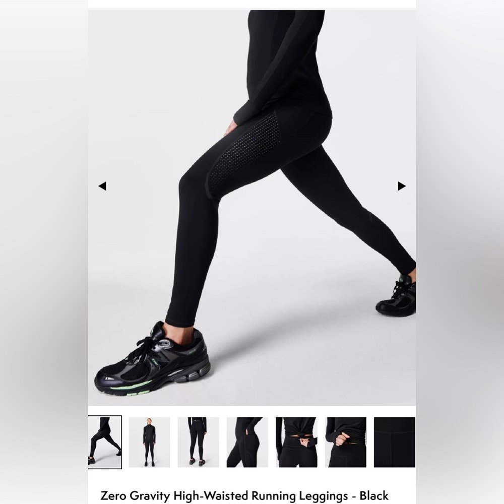Sweaty Betty Zero Gravity High-Waisted Running Leggings. Size L. Black. NWT